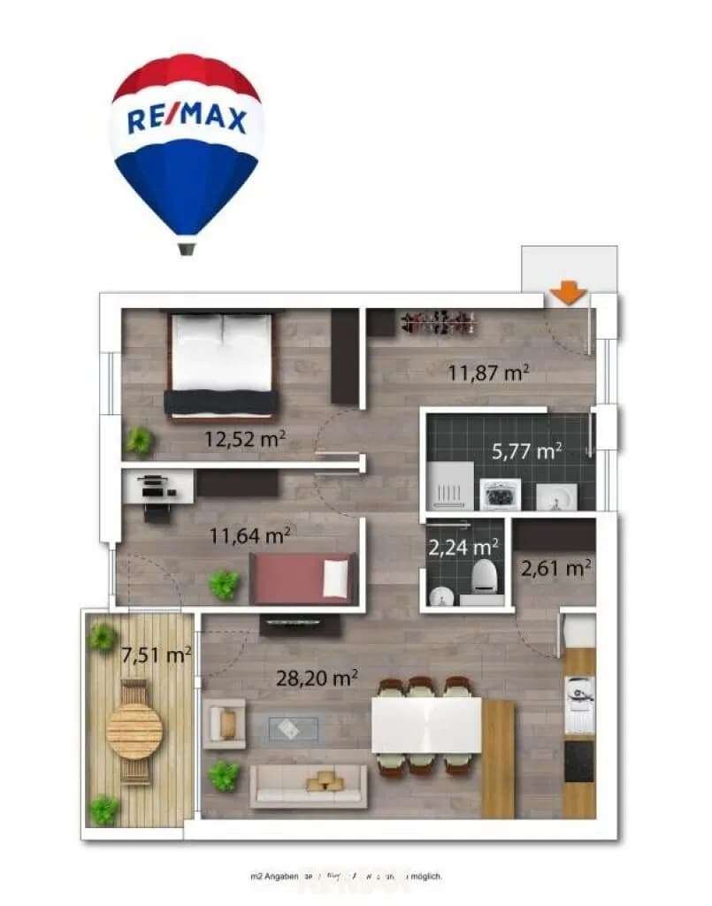 3-Zimmer-Wohnung kaufen in Kufstein – 72,39 m², € 395.000 – Bild 7 von 7