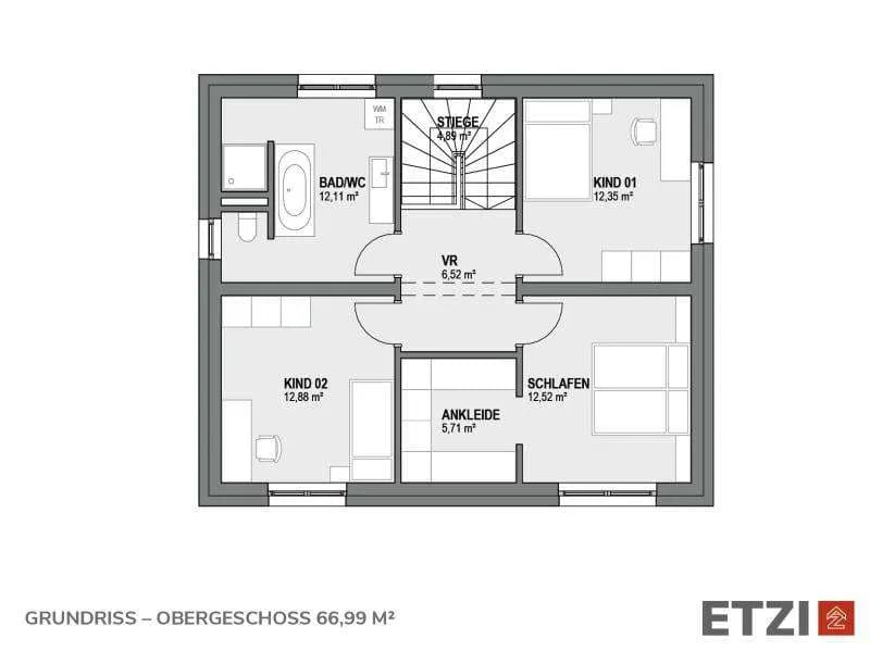 5-Zimmer-Haus kaufen in Gmunden – 129,66 m², € 477.500 – Bild 4 von 7