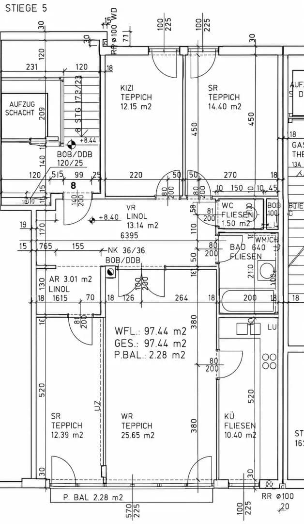 4-Zimmer-Wohnung mieten in Wien – 97,44 m², € 1.499 – Bild 12 von 14