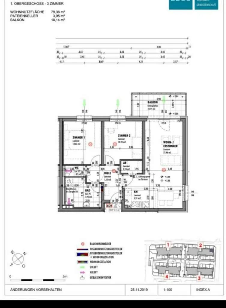 3-Zimmer-Wohnung mieten in Wiener Neustadt – 80 m², € 913 – Bild 7 von 7