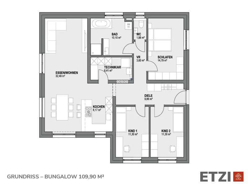 4-Zimmer-Haus kaufen in Gmunden – 109,9 m², € 473.600 – Bild 2 von 6