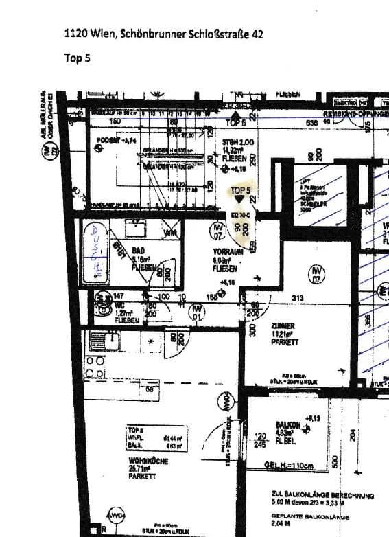 2-Zimmer-Wohnung kaufen in Wien – 52 m², € 295.000 – Bild 2 von 12