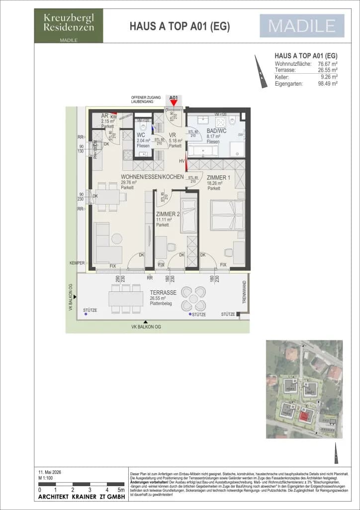 3-Zimmer-Wohnung kaufen in Klagenfurt – 76,67 m² – Bild 7 von 7