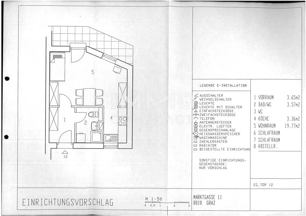 1-Zimmer-Wohnung mieten in Graz – 29,79 m², € 407 – Bild 11 von 11