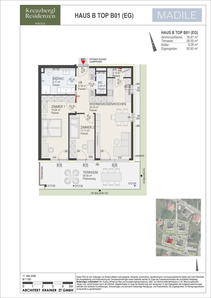 3-Zimmer-Wohnung kaufen in Klagenfurt – 76,67 m² – Bild 7 von 7