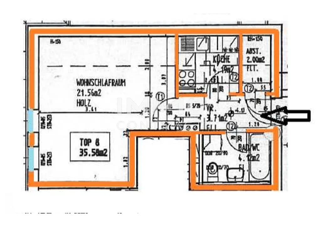 1-Zimmer-Wohnung mieten in Graz – 35,58 m², € 476 – Bild 8 von 8
