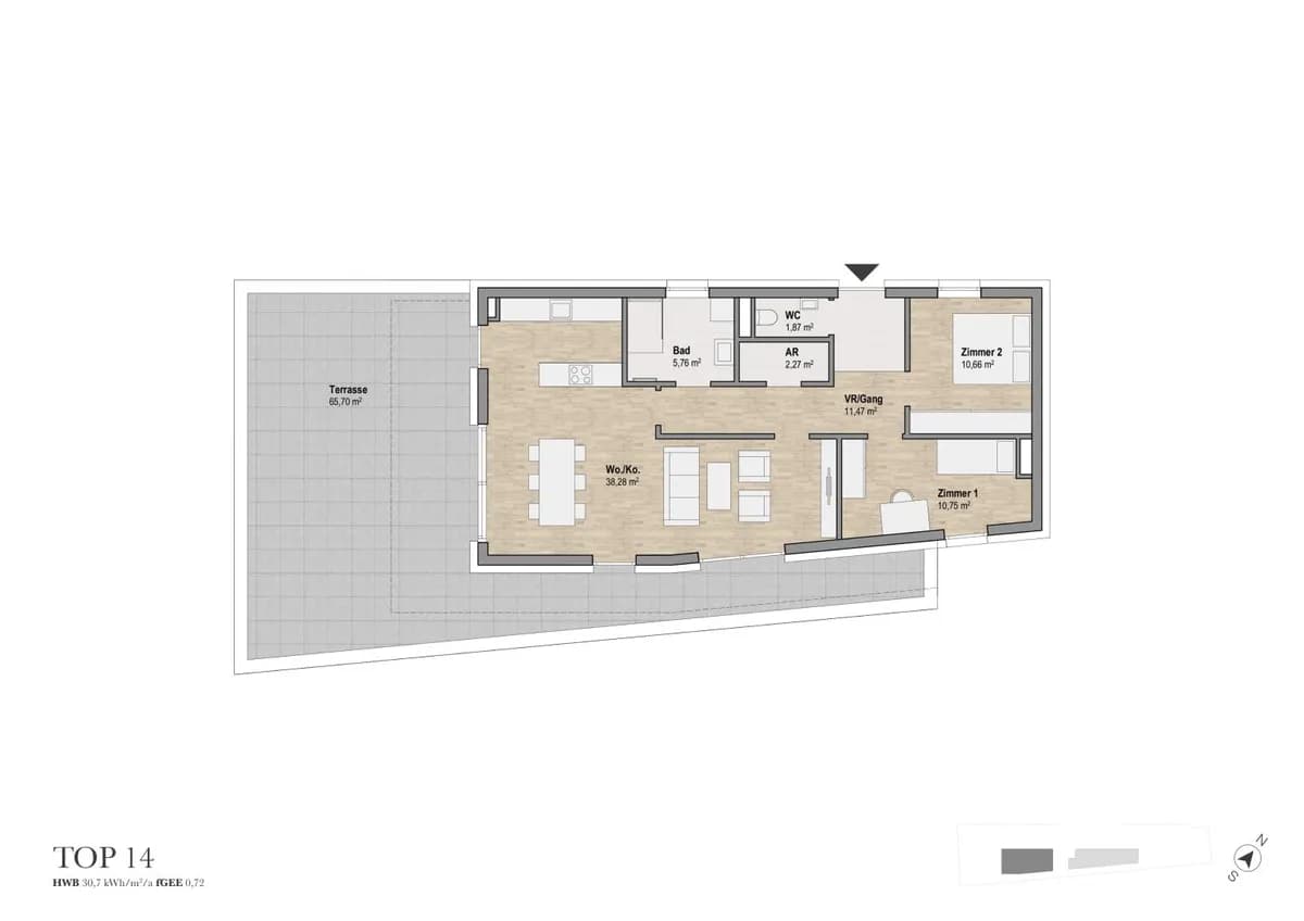 3-Zimmer-Wohnung kaufen in Graz – 81,06 m², € 671.339 – Bild 2 von 6