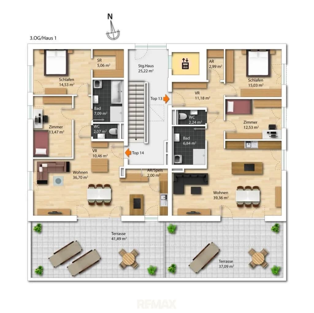 3-Zimmer-Wohnung kaufen in Linz Land – 91 m², € 459.200 – Bild 4 von 4