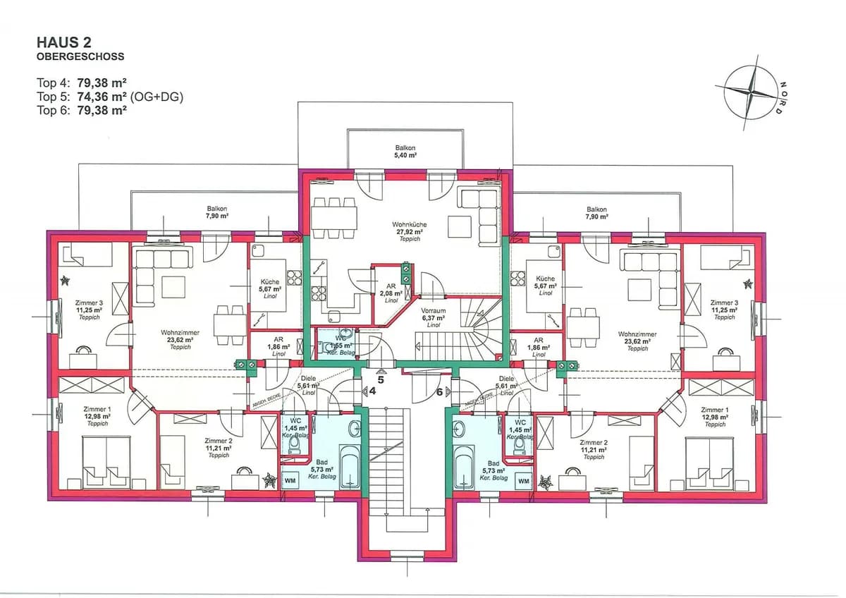4-Zimmer-Wohnung mieten in Melk – 79,6 m², € 814 – Bild 10 von 10