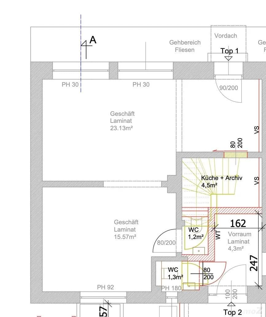 1-Zimmer-Gewerbeimmobilie mieten in Graz-Umgebung – 44 m², € 533 – Bild 2 von 2