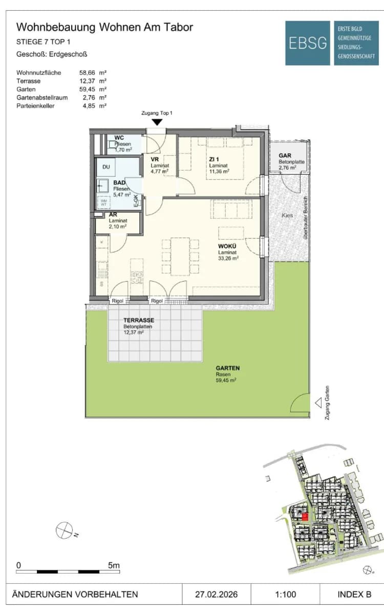 2-Zimmer-Wohnung mieten in Neusiedl am See – 59,47 m², € 792 – Bild 2 von 2