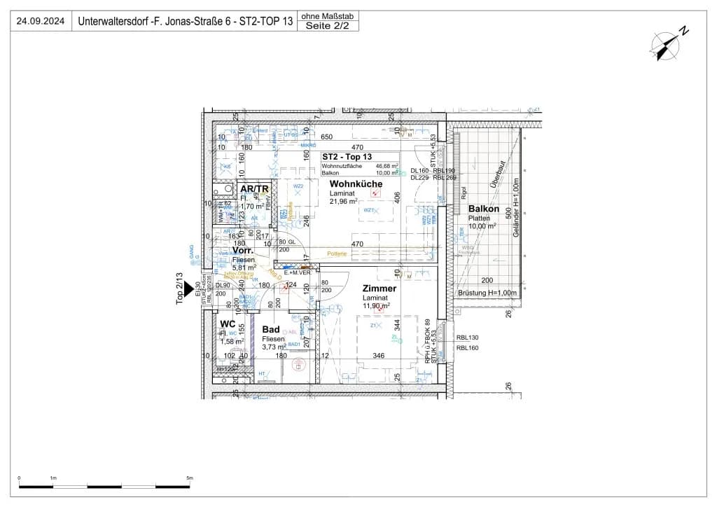 2-Zimmer-Wohnung mieten in Baden – 46,68 m², € 759 – Bild 7 von 15