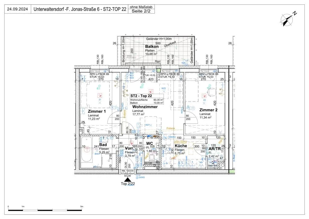 3-Zimmer-Wohnung mieten in Baden – 60,35 m², € 979 – Bild 9 von 15