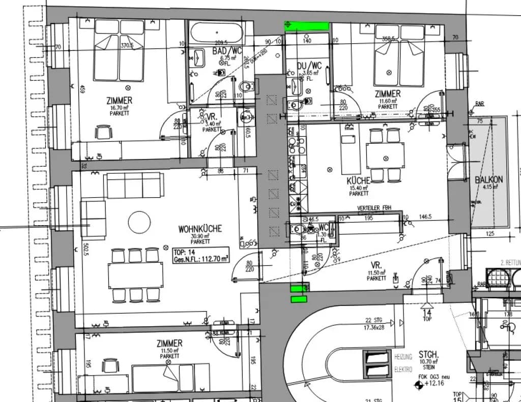 4-Zimmer-Wohnung mieten in Wien – 112,7 m², € 2.999 – Bild 15 von 15