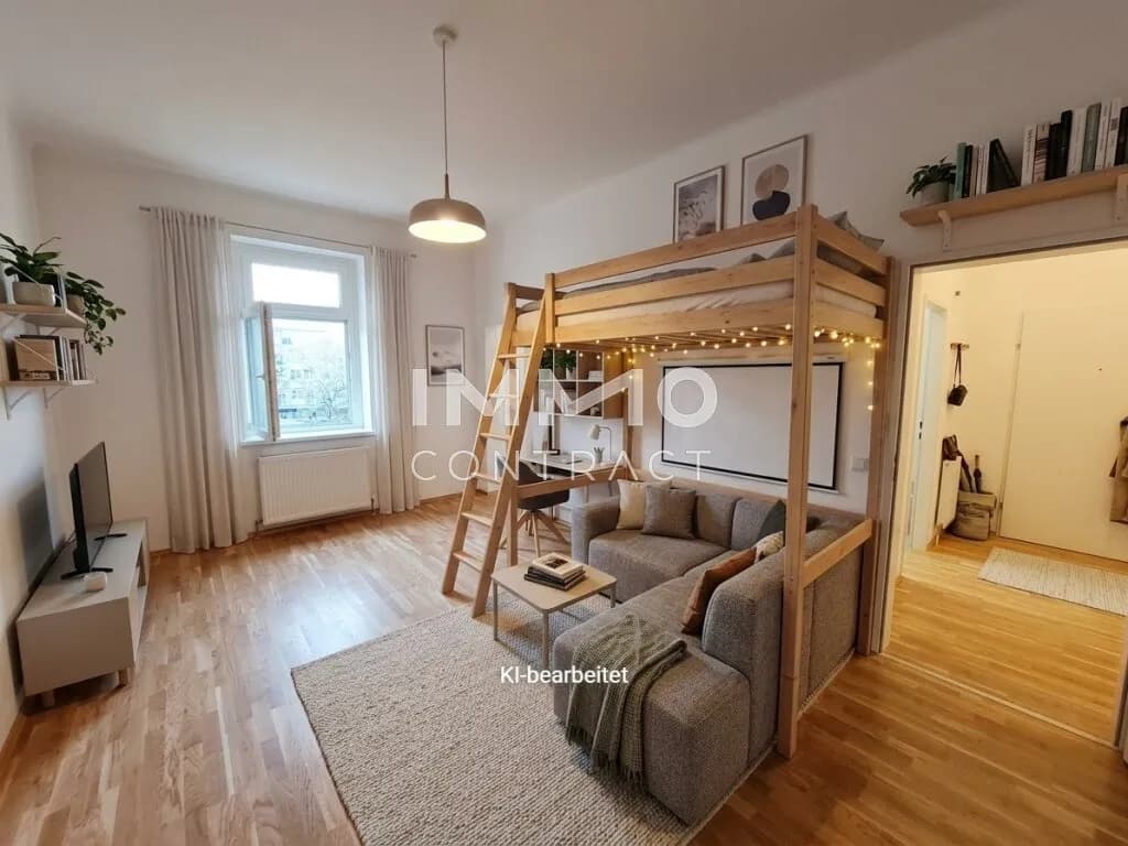 1-Zimmer-Wohnung mieten in Linz – 34,27 m², € 651 – Bild 1 von 15