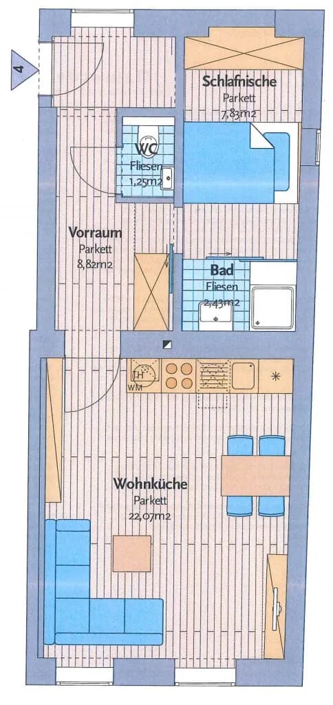 2-Zimmer-Wohnung kaufen in Wien – 42,4 m², € 215.000 – Bild 8 von 8