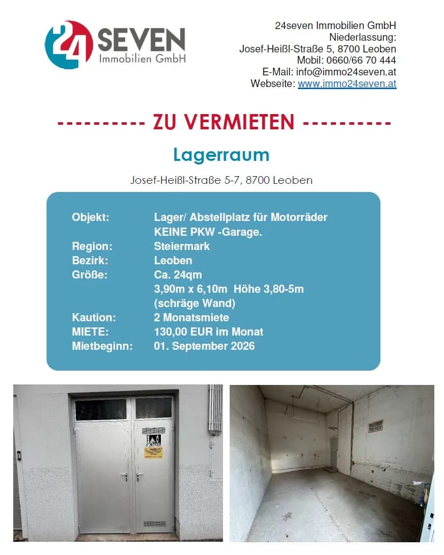 Immobilie mieten in Leoben – 24 m², € 130 – Bild 4 von 4
