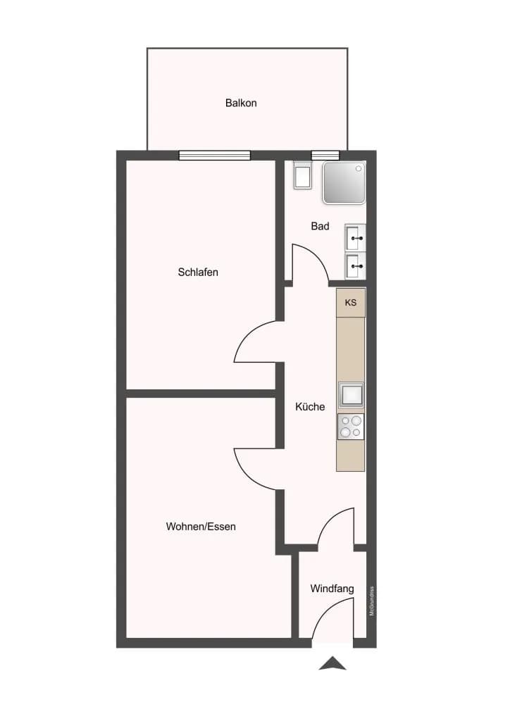2-Zimmer-Wohnung kaufen in Graz – 43,02 m², € 169.000 – Bild 13 von 13