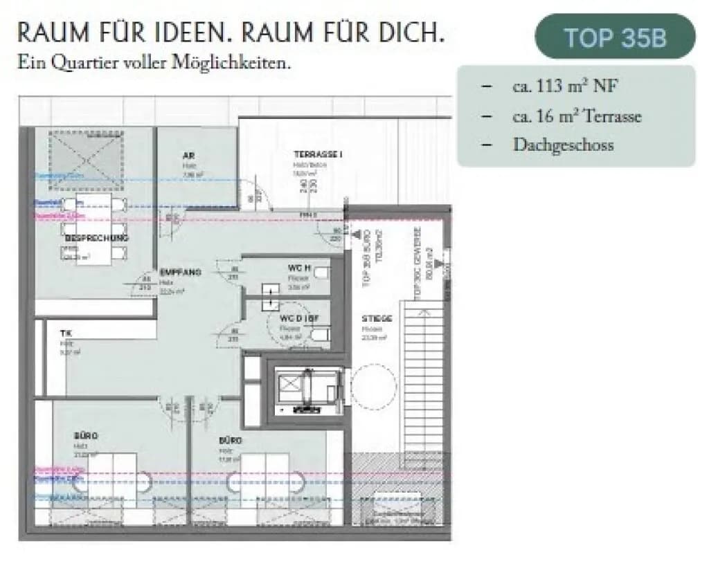 Gewerbeimmobilie mieten in Korneuburg – 113 m², € 2.797 – Bild 13 von 14