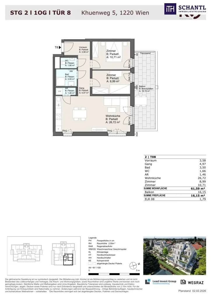 3-Zimmer-Wohnung kaufen in Wien – 61,59 m², € 375.225 – Bild 20 von 20