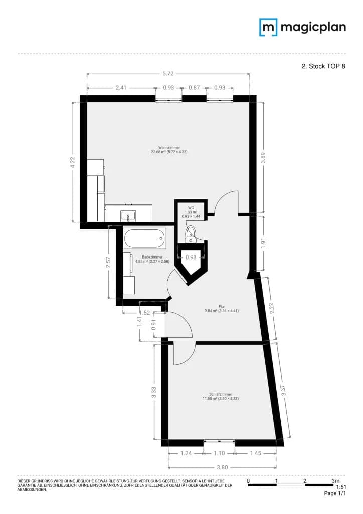 2-Zimmer-Wohnung mieten in Südoststeiermark – 50 m², € 415 – Bild 11 von 11