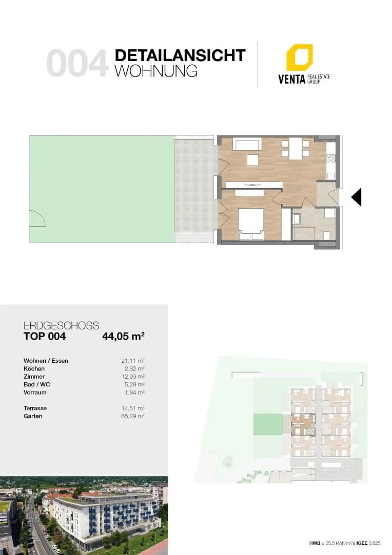 2-Zimmer-Wohnung mieten in Graz – 44,05 m², € 770 – Bild 6 von 6