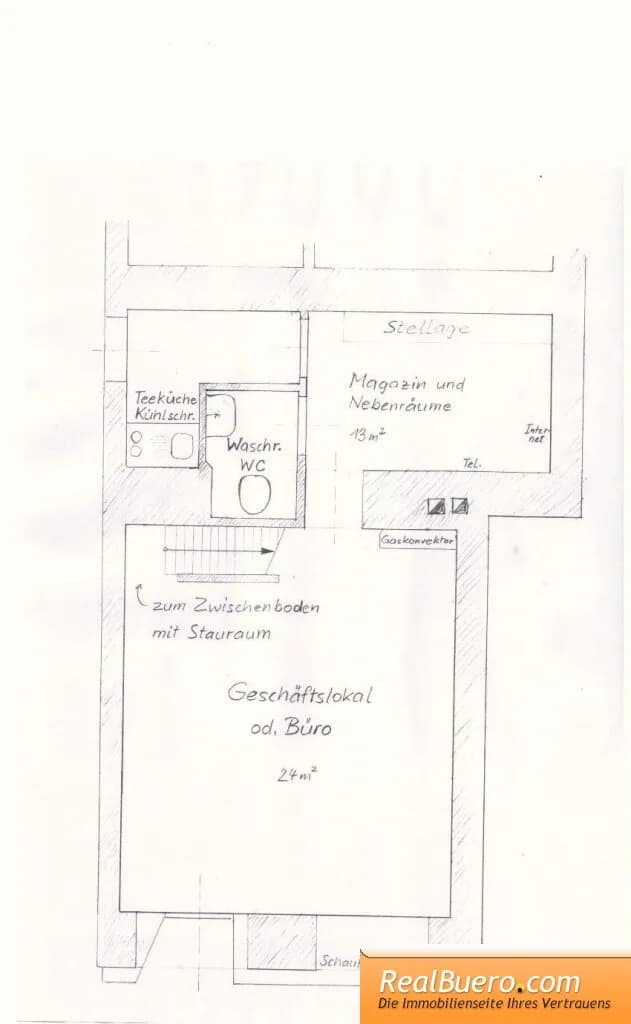 2-Zimmer-Gewerbeimmobilie mieten in Wien – 37 m², € 464 – Bild 8 von 8