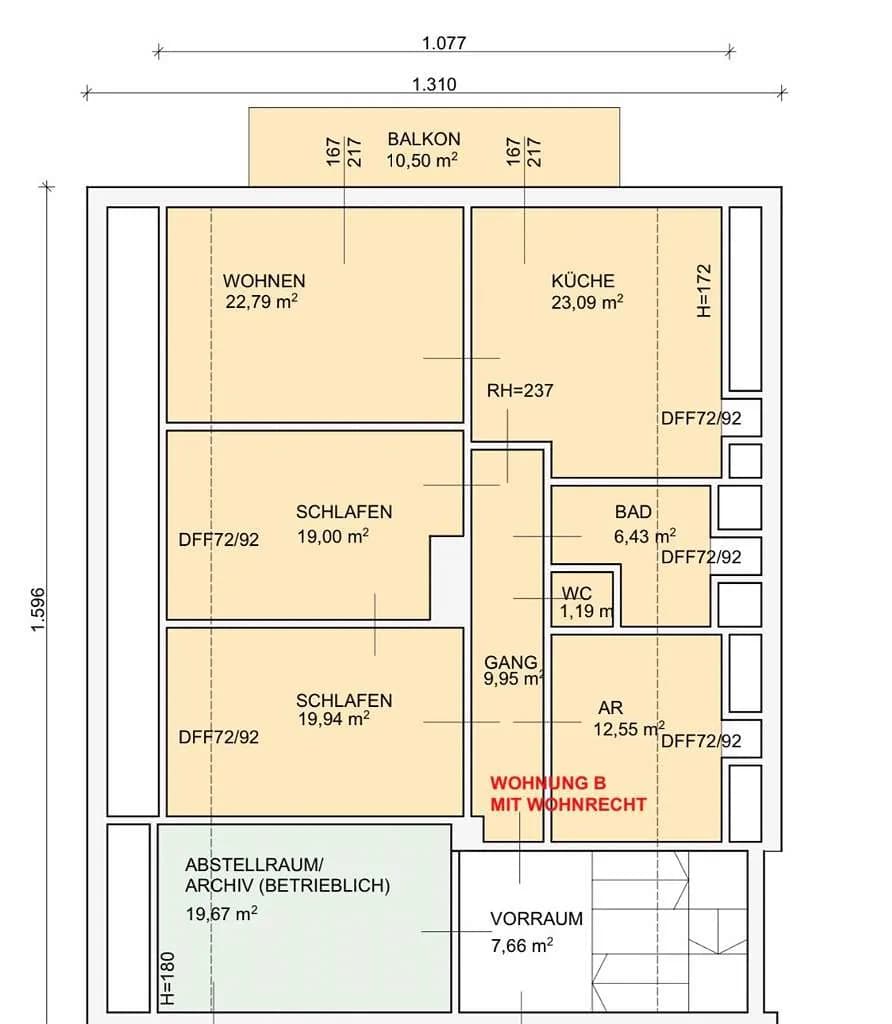 3-Zimmer-Wohnung mieten in Grieskirchen – 115 m², € 900 – Bild 9 von 9