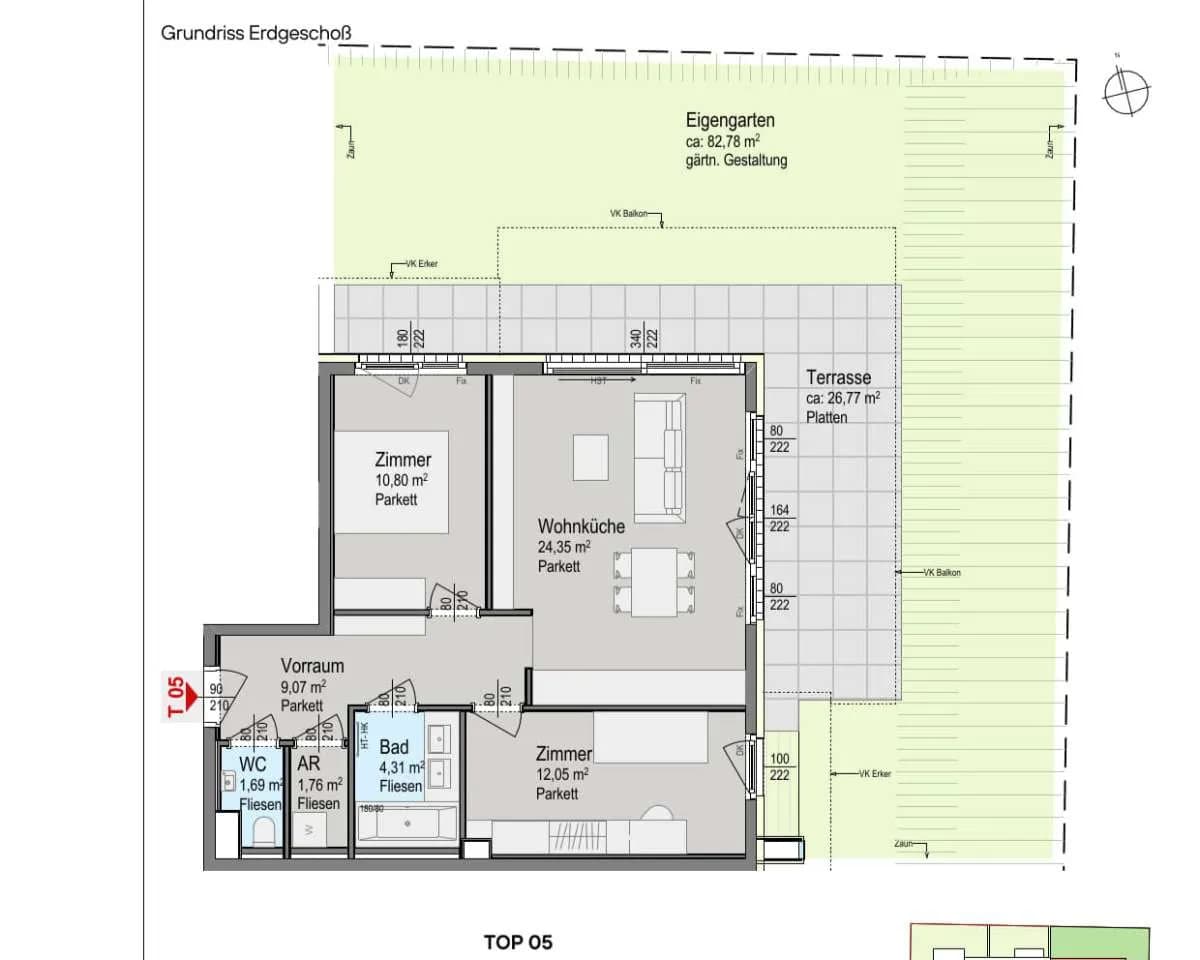 3-Zimmer-Wohnung kaufen in Wien – 64,03 m², € 575.000 – Bild 8 von 9