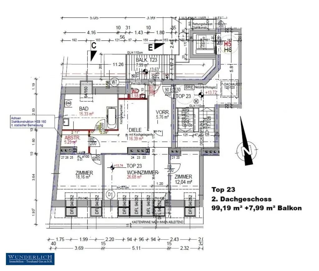 3-Zimmer-Wohnung mieten in Wien – 99,19 m², € 2.020 – Bild 17 von 17