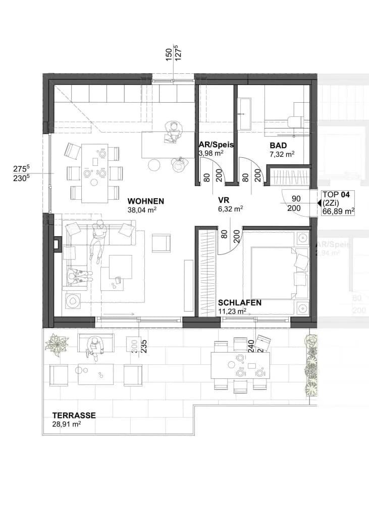 2-Zimmer-Wohnung kaufen in Salzburg Stadt – 67 m², € 930.000 – Bild 4 von 4