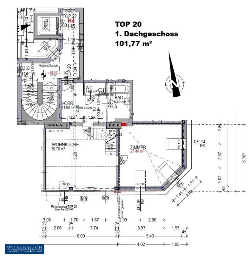 3-Zimmer-Wohnung mieten in Wien – 101,77 m², € 2.163 – Bild 16 von 17