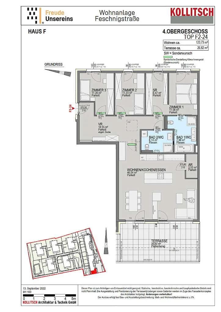 4-Zimmer-Wohnung kaufen in Klagenfurt – 123,73 m², € 641.000 – Bild 2 von 18