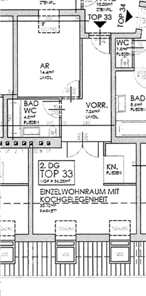 2-Zimmer-Wohnung mieten in Wien – 57 m², € 1.299 – Bild 3 von 23