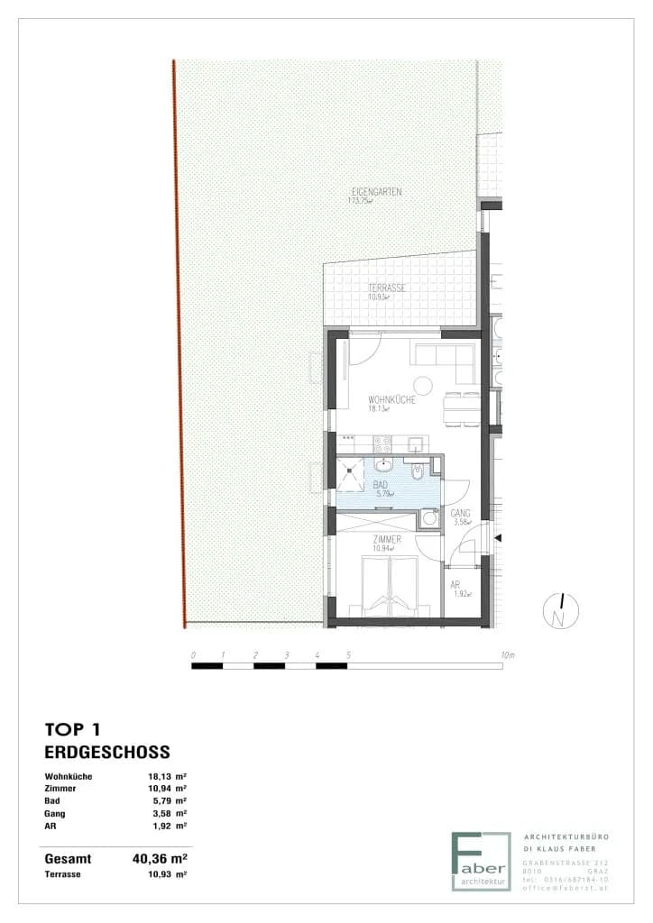 2-Zimmer-Wohnung kaufen in Graz – 40 m², € 208.075 – Bild 9 von 10