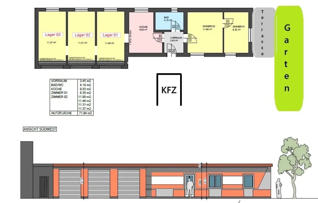 4-Zimmer-Wohnung kaufen in Graz – 37,8 m², € 139.000 – Bild 13 von 13