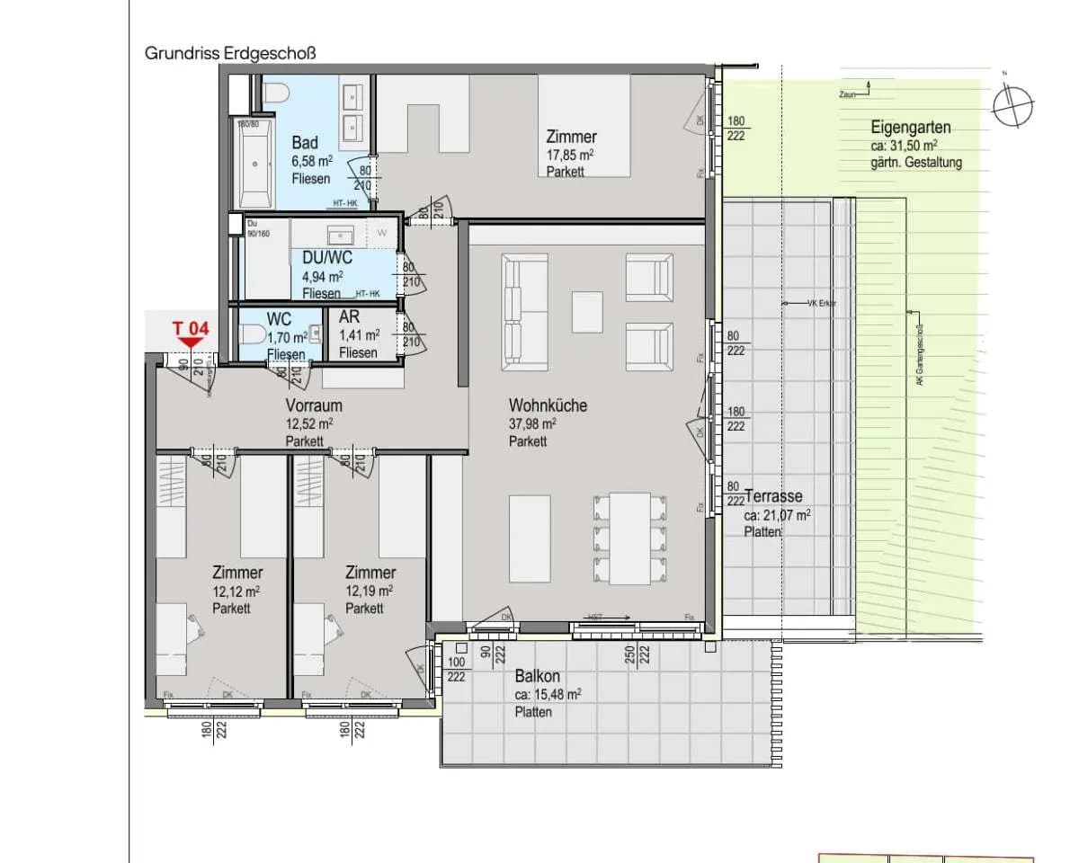 4-Zimmer-Wohnung kaufen in Wien – 107,29 m², € 935.000 – Bild 8 von 9