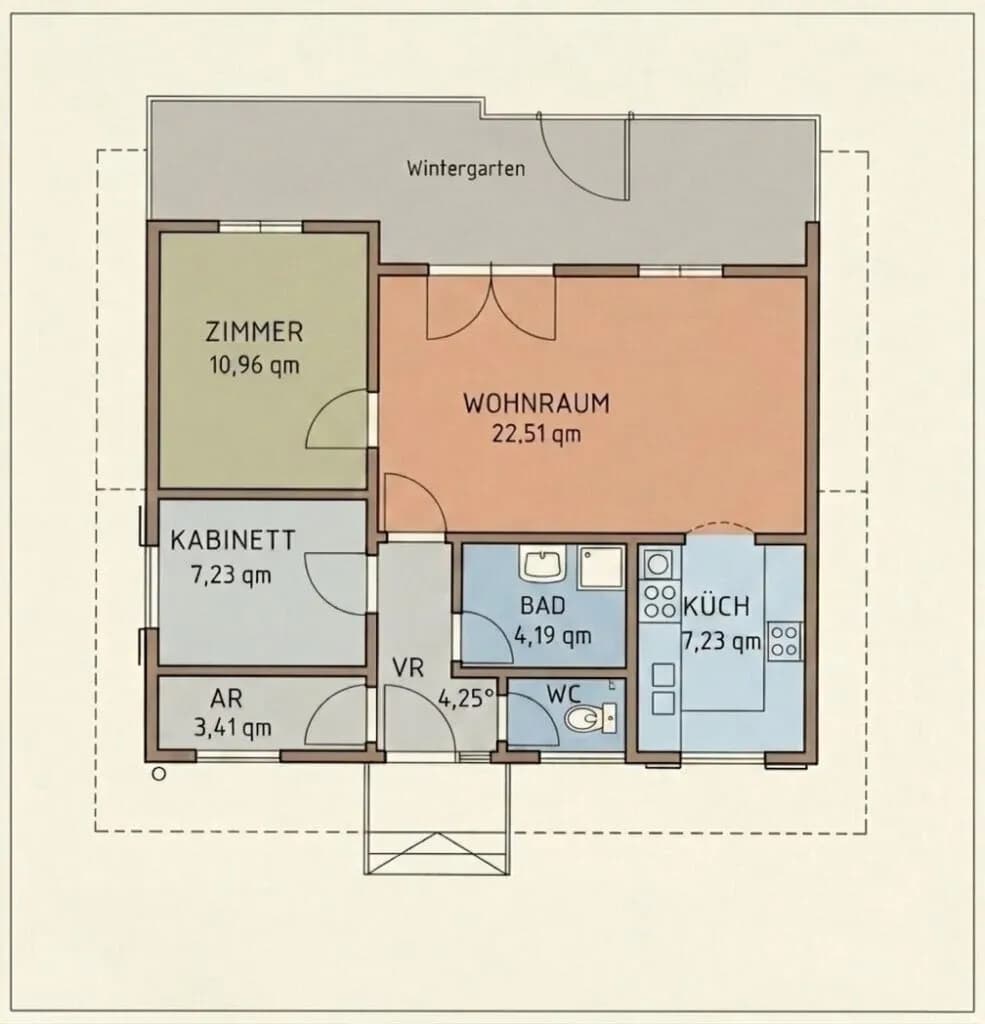 4-Zimmer-Haus kaufen in Wien – 85 m², € 579.000 – Bild 35 von 37