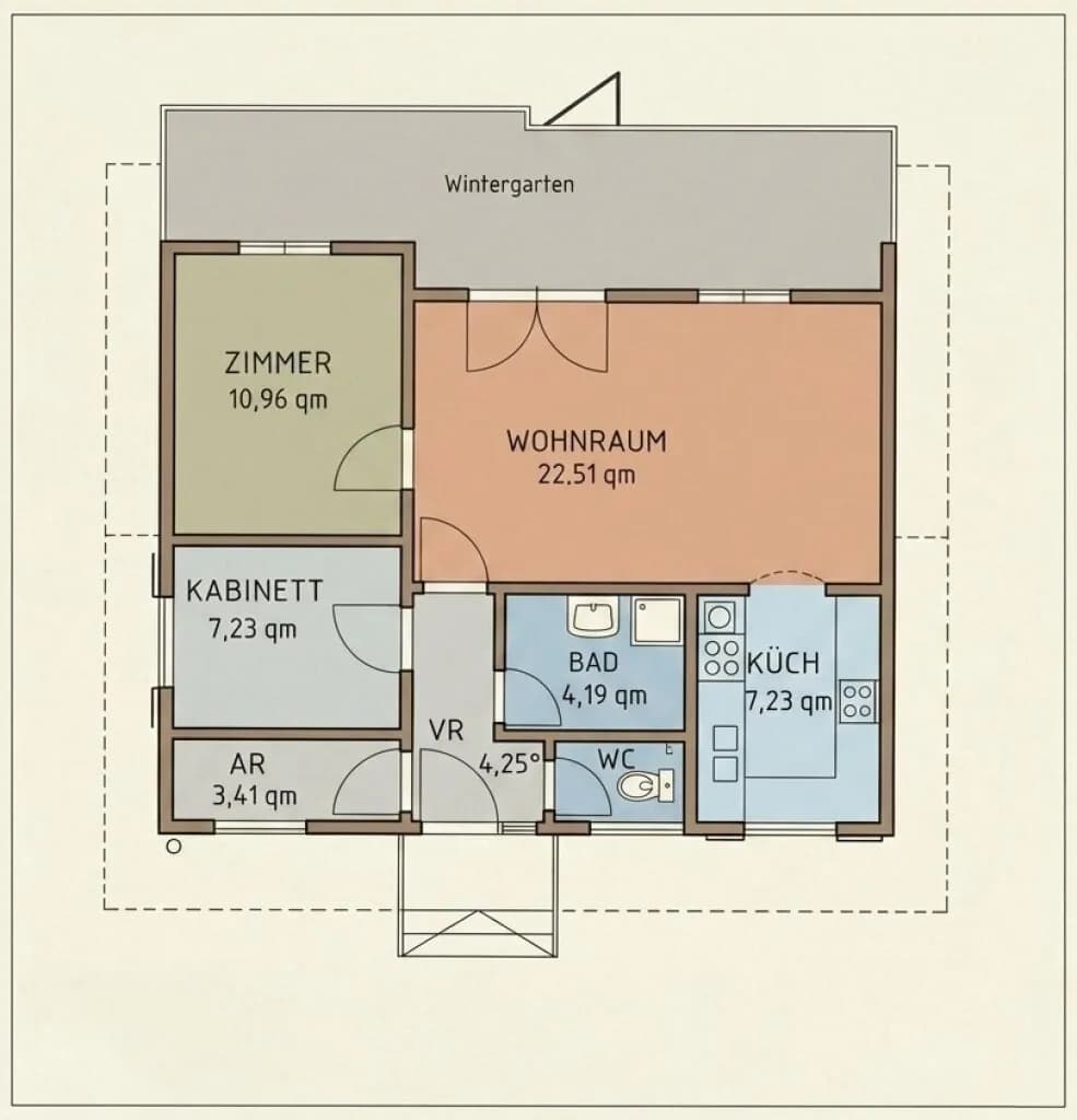 4-Zimmer-Haus kaufen in Wien – 85 m², € 579.000 – Bild 37 von 37