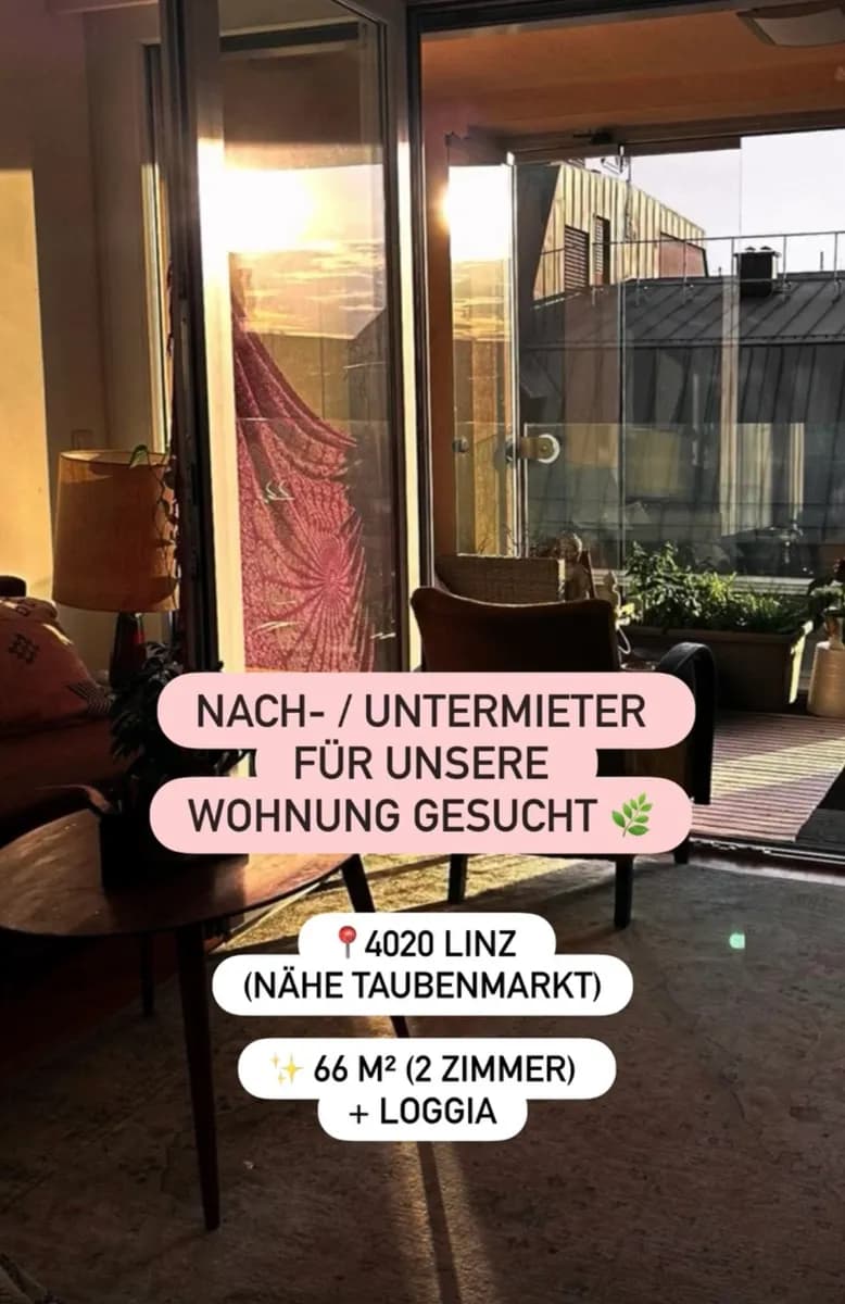2-Zimmer-Wohnung mieten in Linz – 66 m², € 1.150 – Bild 2 von 7