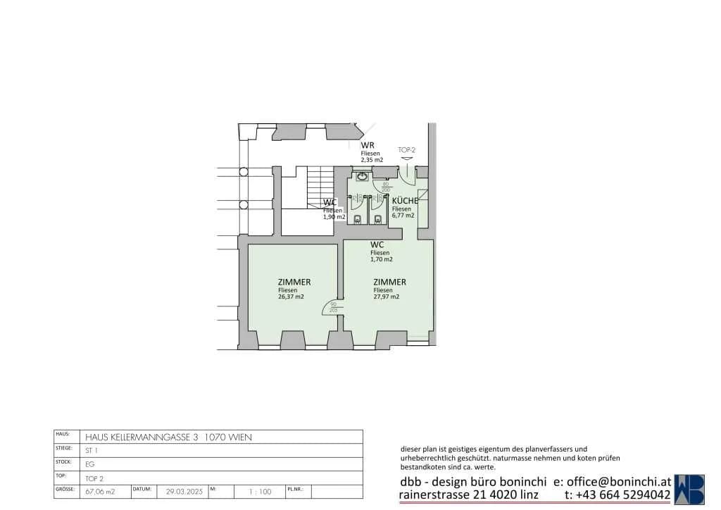 2-Zimmer-Gewerbeimmobilie mieten in Wien – 67 m², € 1.234 – Bild 14 von 14