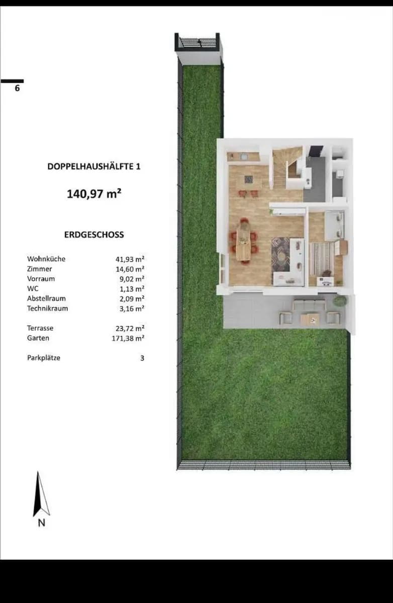 5-Zimmer-Haus mieten in Wiener Neustadt Land – 140 m², € 1.700 – Bild 21 von 22