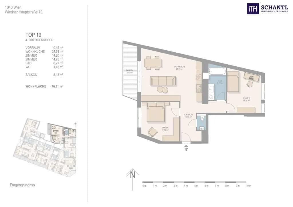 3-Zimmer-Wohnung kaufen in Wien – 76,31 m², € 849.000 – Bild 10 von 10