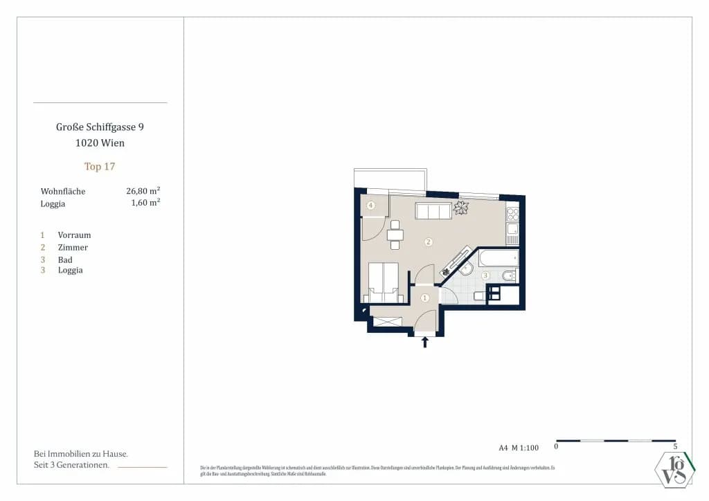 1-Zimmer-Wohnung kaufen in Wien – 28,94 m², € 285.000 – Bild 13 von 13