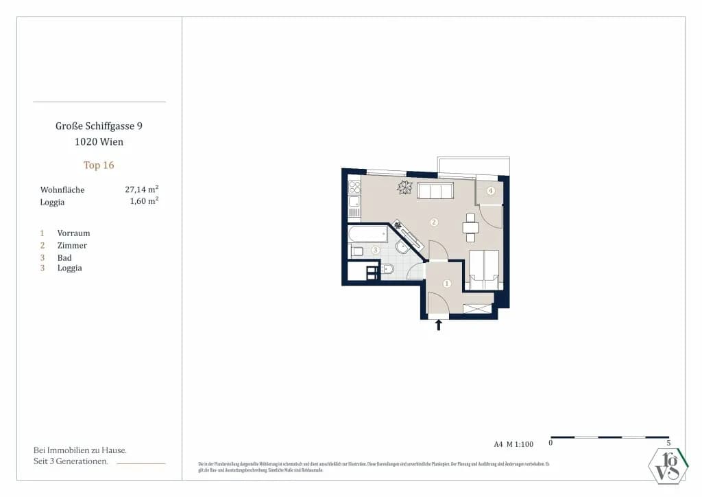 1-Zimmer-Wohnung kaufen in Wien – 29,04 m², € 285.000 – Bild 12 von 12