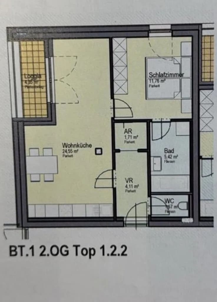 2-Zimmer-Wohnung kaufen in Wels – 50 m², € 216.500 – Bild 12 von 13