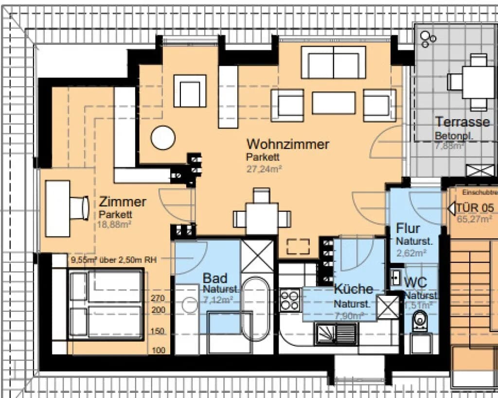 2-Zimmer-Wohnung mieten in Korneuburg – 65 m², € 1.072 – Bild 10 von 10