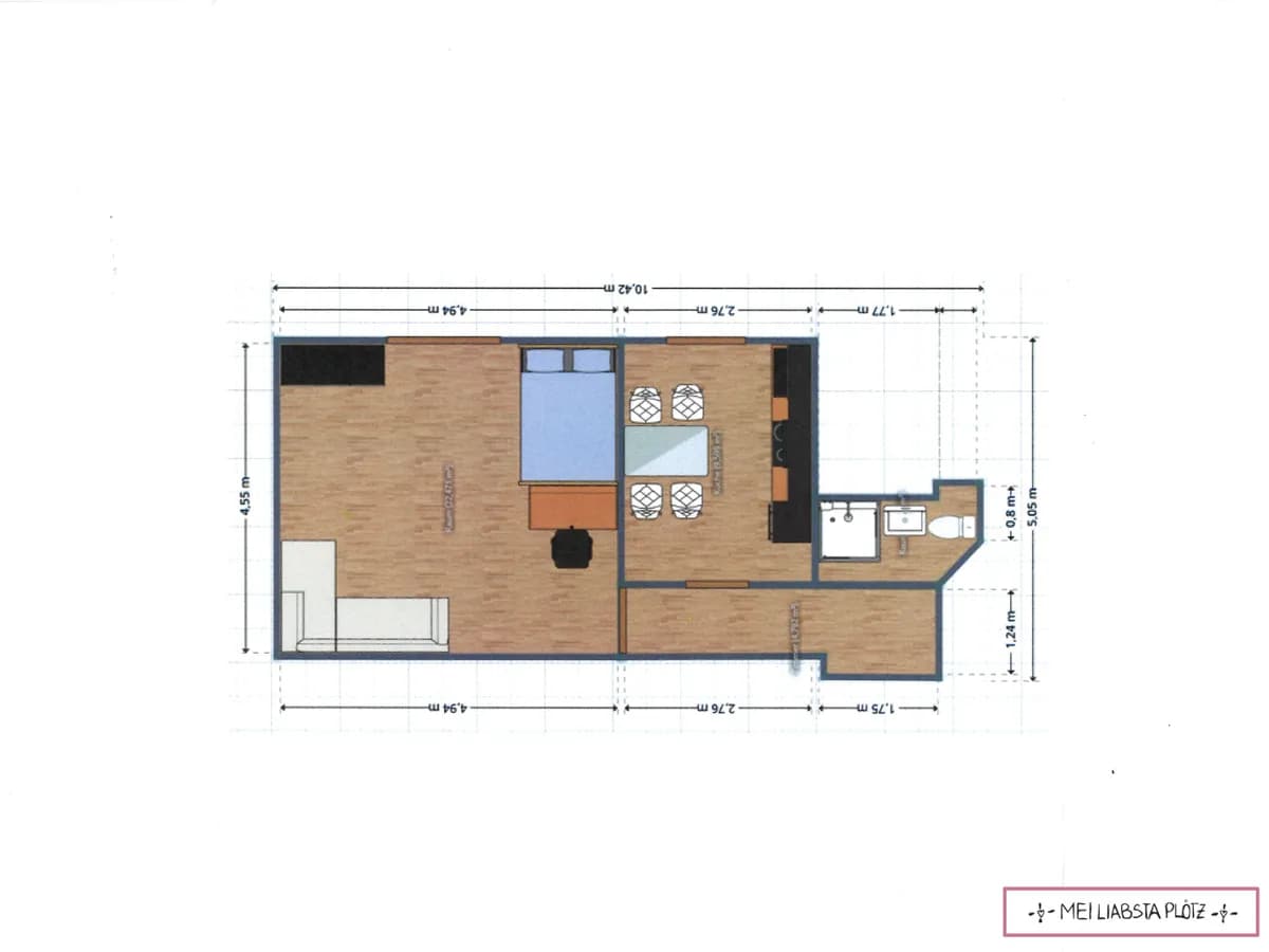 Wohnung kaufen in Wels – 41,3 m², € 120.000 – Bild 2 von 2