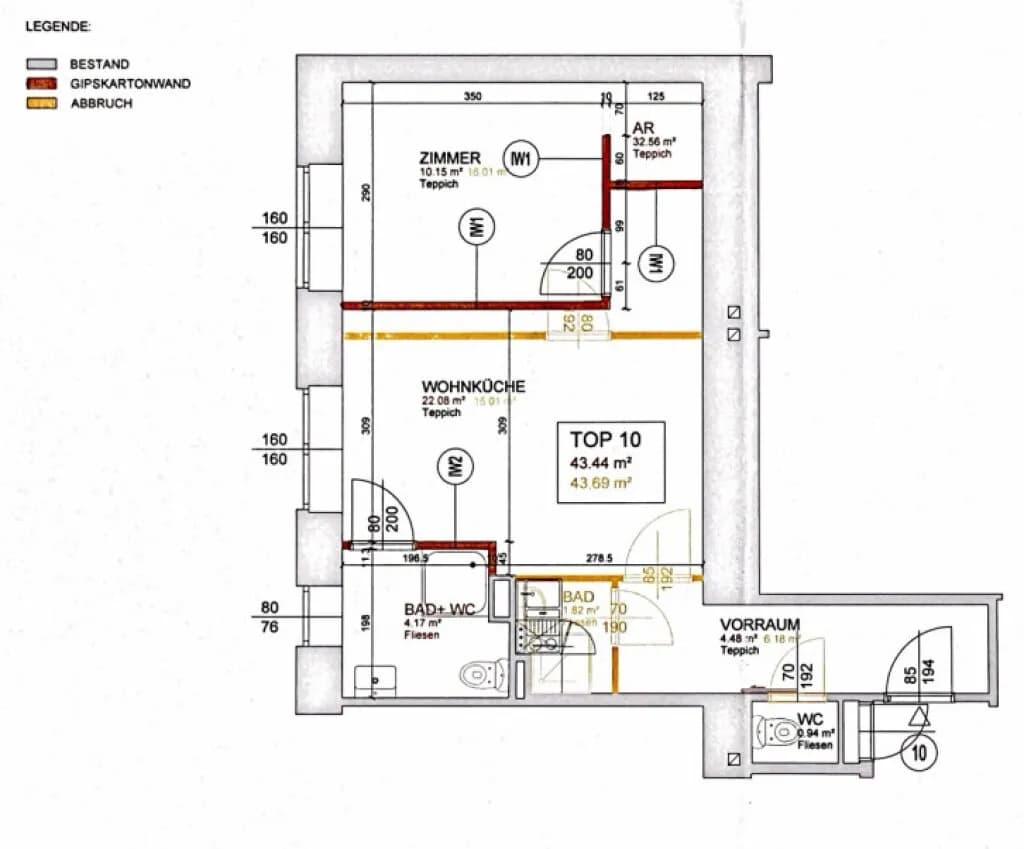 2-Zimmer-Wohnung kaufen in Wien – 45 m², € 168.900 – Bild 6 von 6