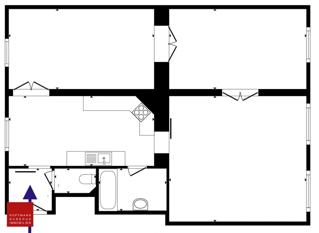 4-Zimmer-Wohnung mieten in Graz – 87 m², € 732 – Bild 6 von 6